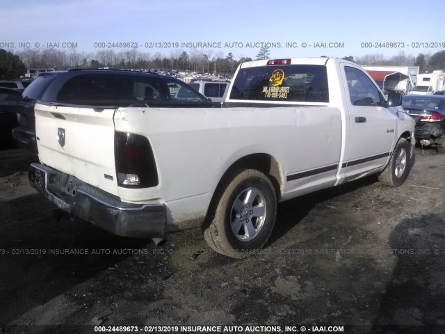 1D3HB16P49J506338 - 2009 DODGE RAM 1500 WHITE photo 4