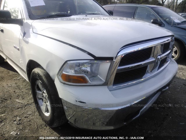 1D3HB16P49J506338 - 2009 DODGE RAM 1500 WHITE photo 6