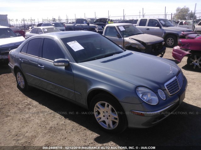 WDBUF56J76A789777 - 2006 MERCEDES-BENZ E 350 BLUE photo 1