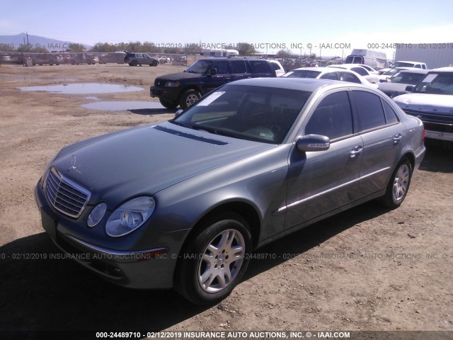 WDBUF56J76A789777 - 2006 MERCEDES-BENZ E 350 BLUE photo 2