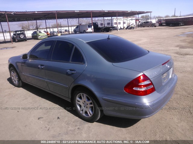 WDBUF56J76A789777 - 2006 MERCEDES-BENZ E 350 BLUE photo 3