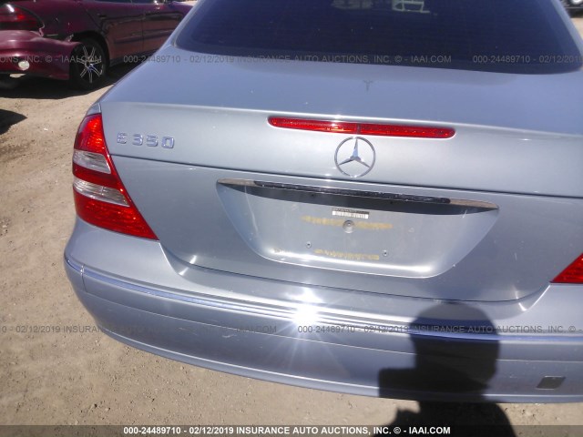 WDBUF56J76A789777 - 2006 MERCEDES-BENZ E 350 BLUE photo 6