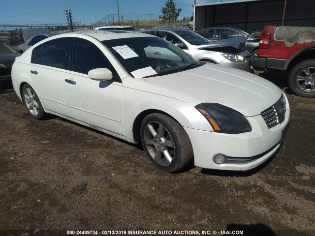 1N4BA41EX5C870079 - 2005 NISSAN MAXIMA SE/SL WHITE photo 1