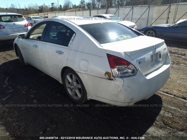 1N4BA41EX5C870079 - 2005 NISSAN MAXIMA SE/SL WHITE photo 3