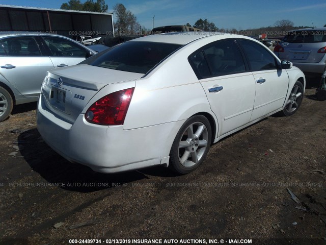 1N4BA41EX5C870079 - 2005 NISSAN MAXIMA SE/SL WHITE photo 4