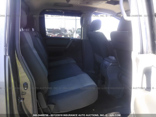 1N6AA07B05N515211 - 2005 NISSAN TITAN XE/SE/LE GRAY photo 8