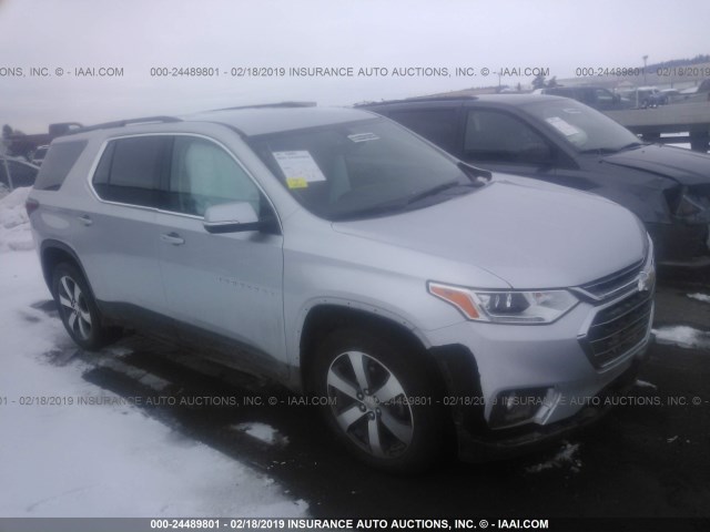 1GNEVHKW0KJ142439 - 2019 CHEVROLET TRAVERSE SILVER photo 1