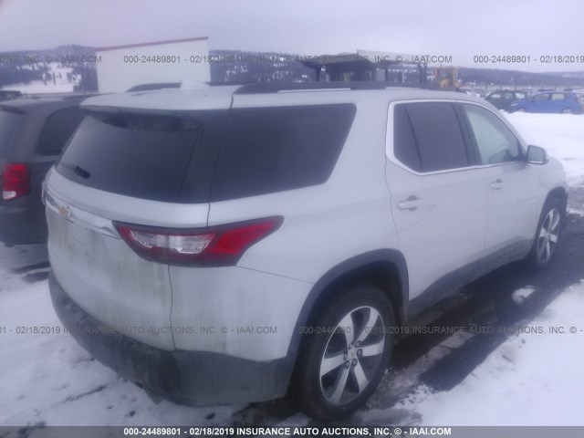 1GNEVHKW0KJ142439 - 2019 CHEVROLET TRAVERSE SILVER photo 4