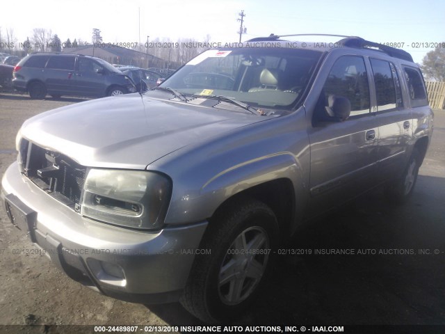 1GNET16S536103418 - 2003 CHEVROLET TRAILBLAZER EXT Light Blue photo 2