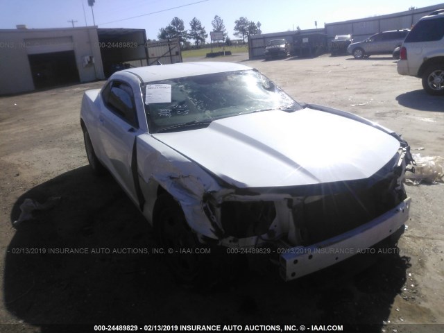 2G1FATED8B9148083 - 2011 CHEVROLET CAMARO LS WHITE photo 1