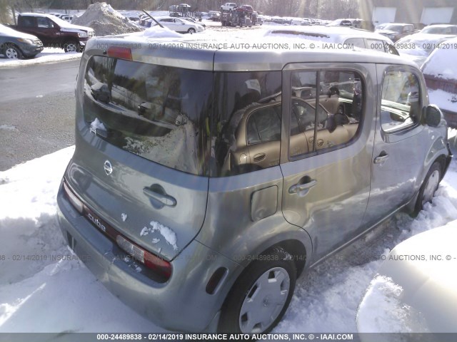 JN8AZ28R89T115843 - 2009 NISSAN CUBE S/SL GRAY photo 4