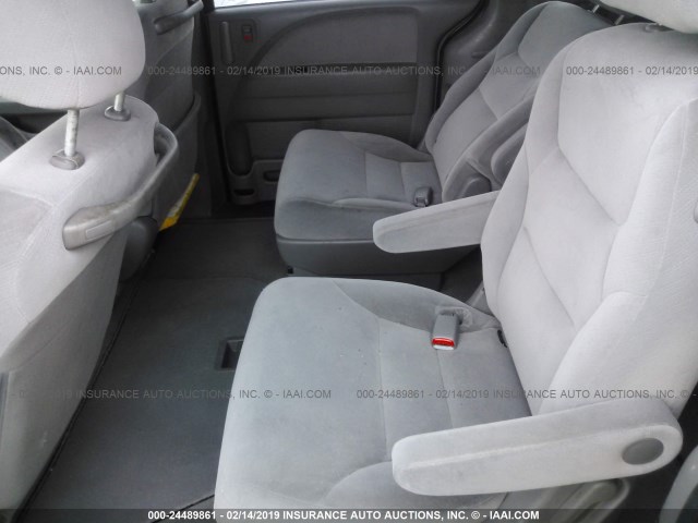 5FNRL3H29AB100560 - 2010 HONDA ODYSSEY LX GRAY photo 8