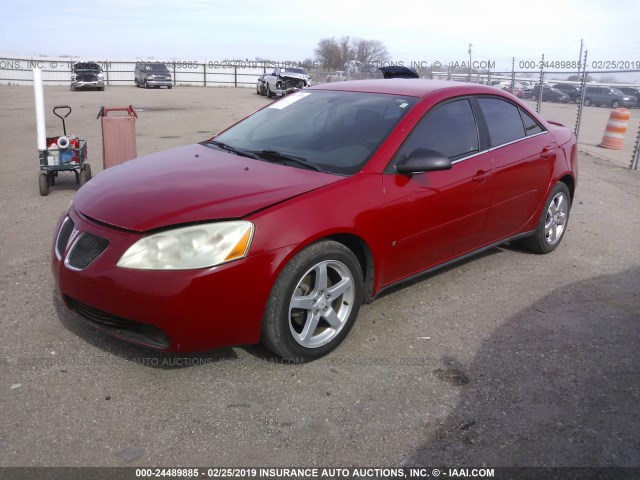 1G2ZG58N274123063 - 2007 PONTIAC G6 SE RED photo 2