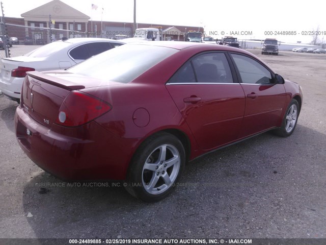 1G2ZG58N274123063 - 2007 PONTIAC G6 SE RED photo 4