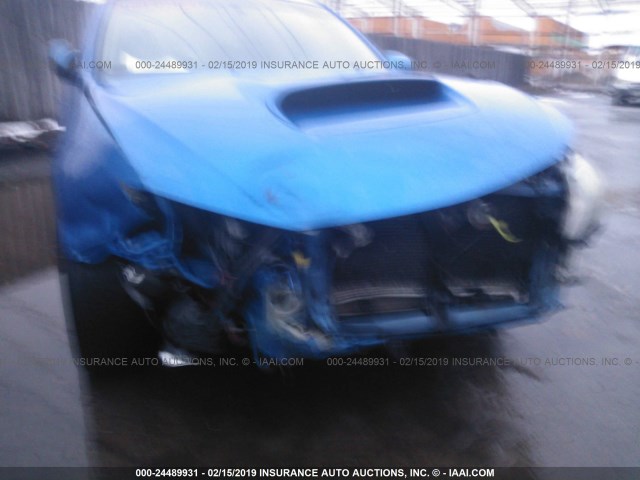 JF1GE74638G508690 - 2008 SUBARU IMPREZA WRX BLUE photo 6