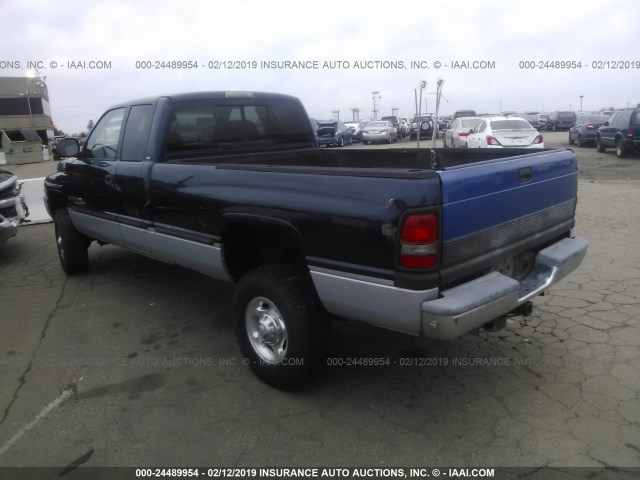 1B7KF23W7YJ136697 - 2000 DODGE RAM 2500 BLUE photo 3