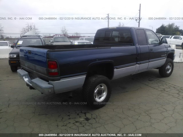 1B7KF23W7YJ136697 - 2000 DODGE RAM 2500 BLUE photo 4