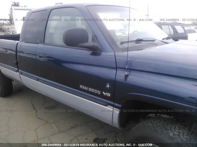 1B7KF23W7YJ136697 - 2000 DODGE RAM 2500 BLUE photo 6