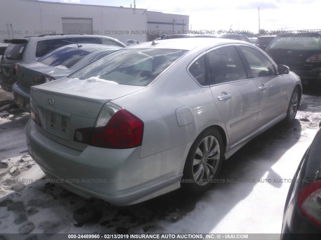 JNKBY01E27M401188 - 2007 INFINITI M45 SPORT SILVER photo 4