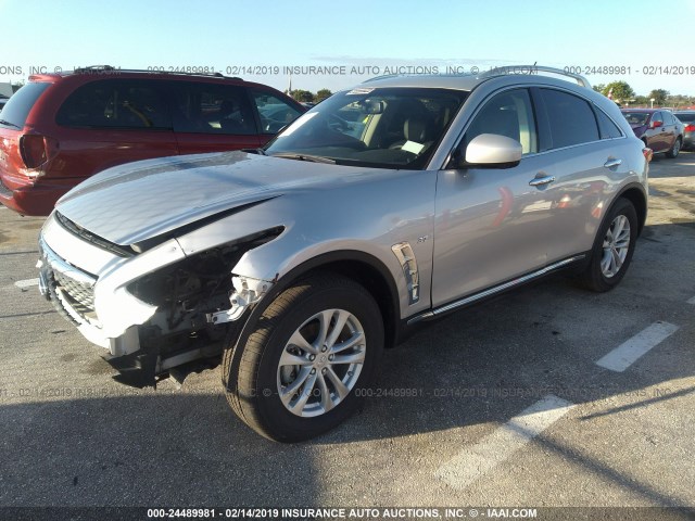 JN8CS1MWXHM416092 - 2017 INFINITI QX70 SILVER photo 2