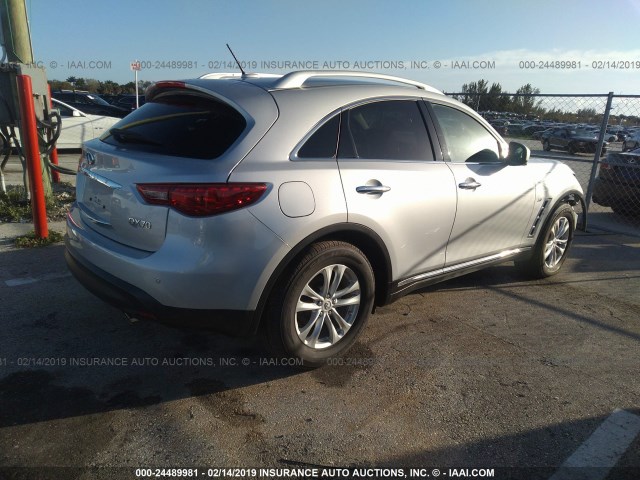 JN8CS1MWXHM416092 - 2017 INFINITI QX70 SILVER photo 4