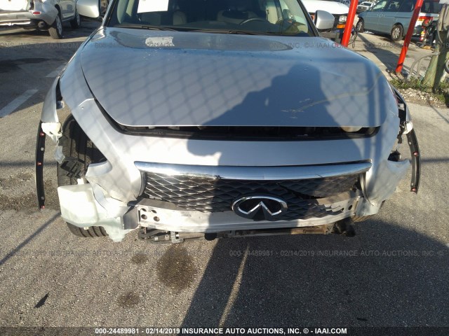 JN8CS1MWXHM416092 - 2017 INFINITI QX70 SILVER photo 6