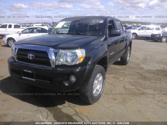 5TEJU62N86Z303167 - 2006 TOYOTA TACOMA DOUBLE CAB PRERUNNER BLACK photo 2