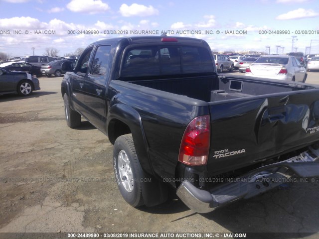 5TEJU62N86Z303167 - 2006 TOYOTA TACOMA DOUBLE CAB PRERUNNER BLACK photo 3