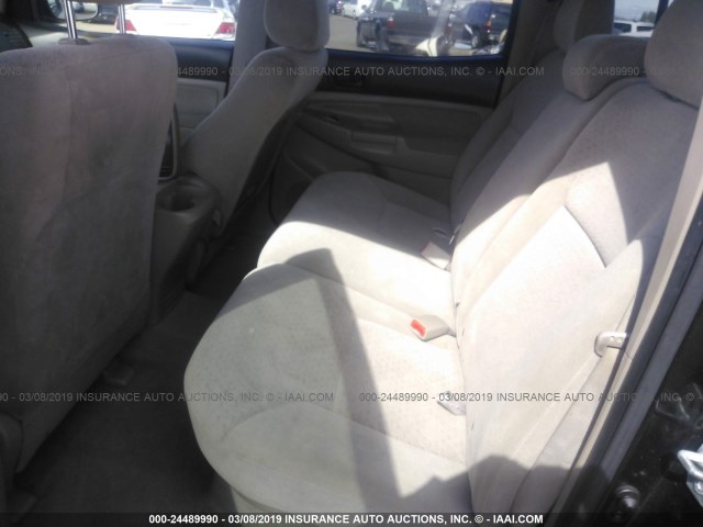 5TEJU62N86Z303167 - 2006 TOYOTA TACOMA DOUBLE CAB PRERUNNER BLACK photo 8