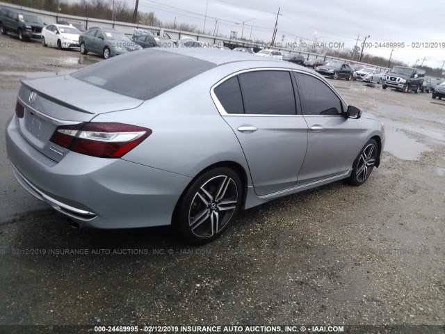 1HGCR2F16HA012823 - 2017 HONDA ACCORD SPORT SPECIAL EDITION SILVER photo 4