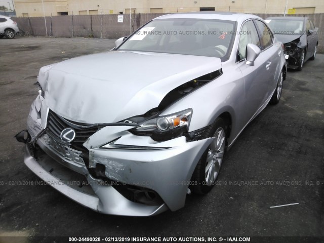 JTHBA1D26G5007425 - 2016 LEXUS IS 200T SILVER photo 2