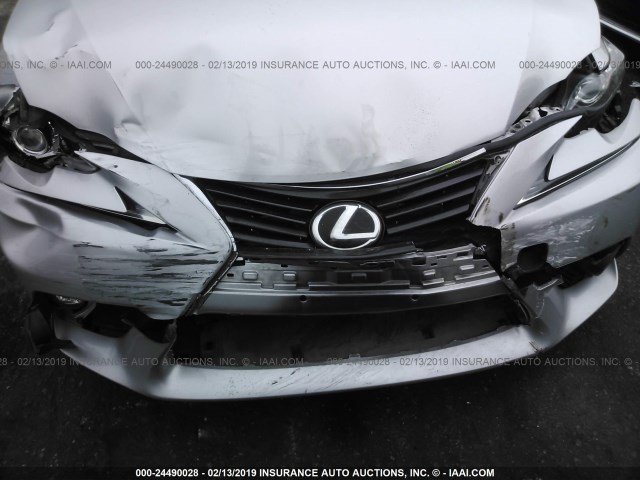 JTHBA1D26G5007425 - 2016 LEXUS IS 200T SILVER photo 6