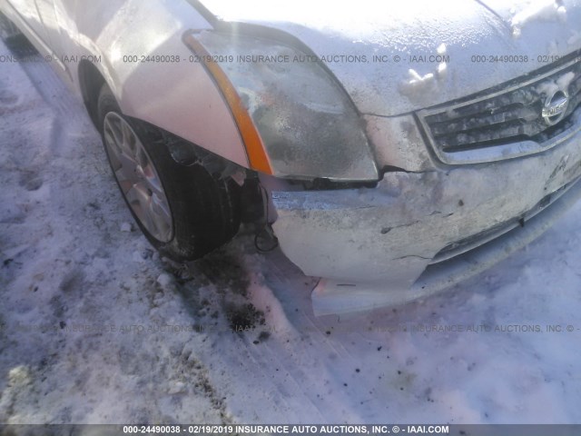 3N1AB6AP4BL679793 - 2011 NISSAN SENTRA 2.0/2.0S/SR/2.0SL SILVER photo 6