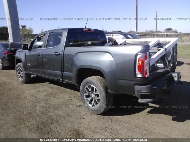 1GTG6BE39F1120653 - 2015 GMC CANYON SLE GRAY photo 3