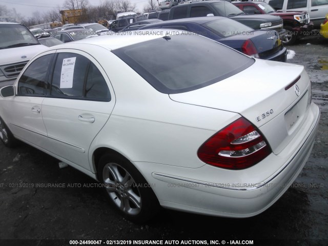 WDBUF56J46A948755 - 2006 MERCEDES-BENZ E 350 WHITE photo 3