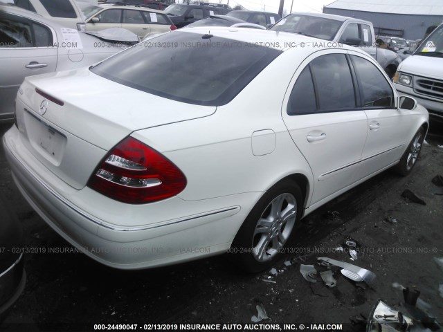 WDBUF56J46A948755 - 2006 MERCEDES-BENZ E 350 WHITE photo 4