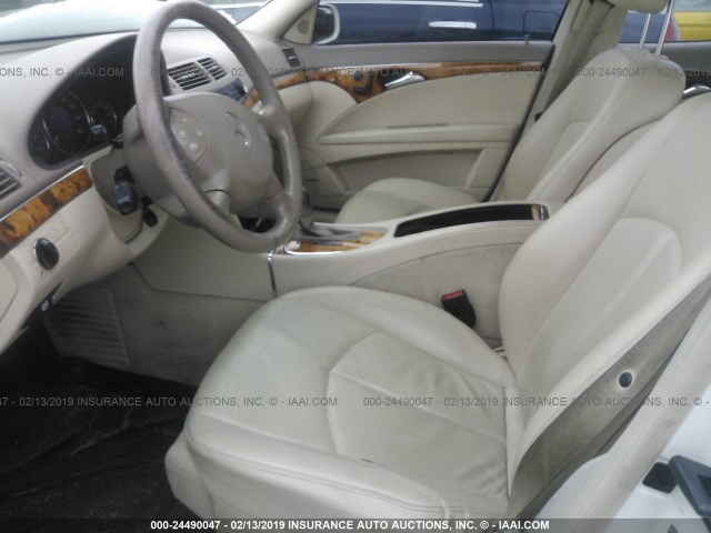 WDBUF56J46A948755 - 2006 MERCEDES-BENZ E 350 WHITE photo 5