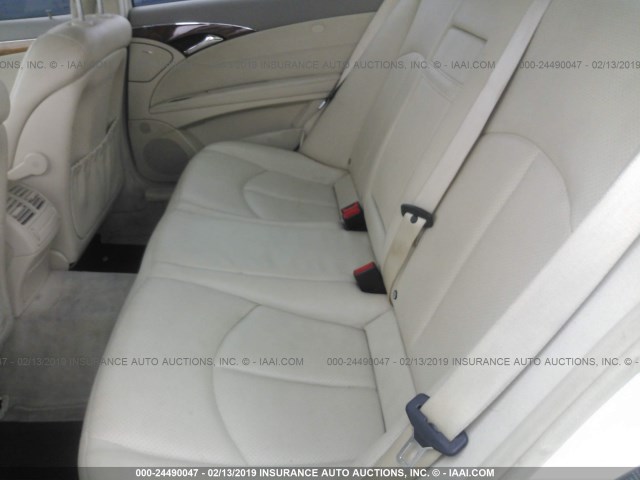 WDBUF56J46A948755 - 2006 MERCEDES-BENZ E 350 WHITE photo 8