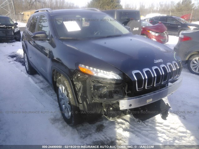 1C4PJMDBXGW241375 - 2016 JEEP CHEROKEE LIMITED GRAY photo 1