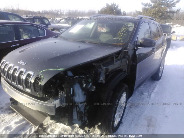 1C4PJMDBXGW241375 - 2016 JEEP CHEROKEE LIMITED GRAY photo 2