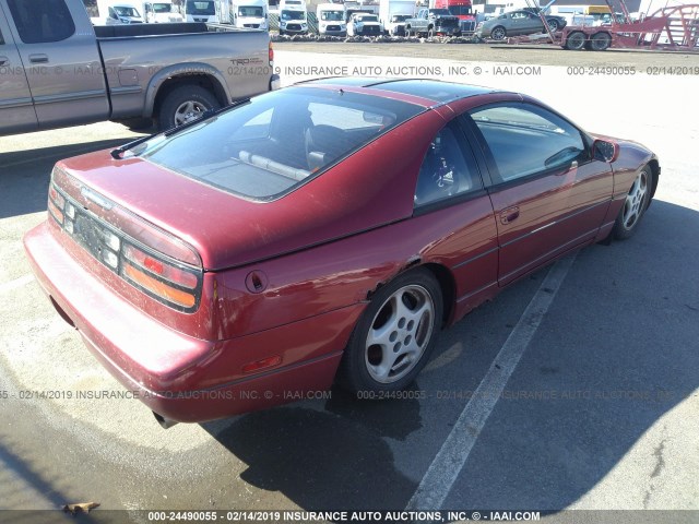 JN1RZ26H4NX522119 - 1992 NISSAN 300ZX 2+2 RED photo 4