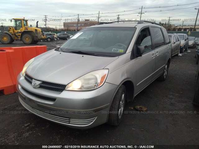 5TDZA23C15S291540 - 2005 TOYOTA SIENNA CE/LE GOLD photo 2