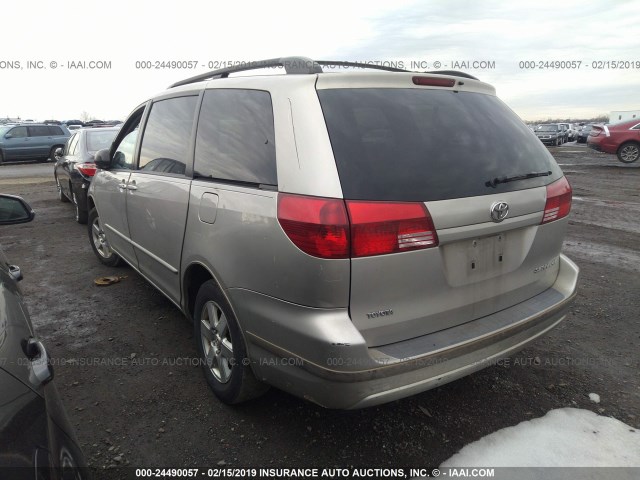 5TDZA23C15S291540 - 2005 TOYOTA SIENNA CE/LE GOLD photo 3