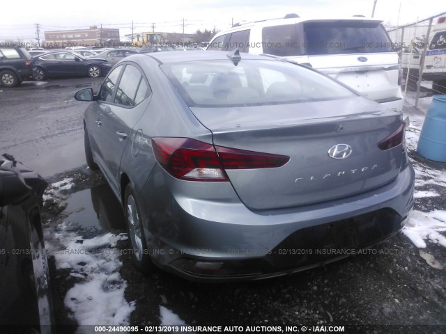 KMHD84LF3KU770606 - 2019 HYUNDAI ELANTRA SEL/VALUE/LIMITED GRAY photo 3