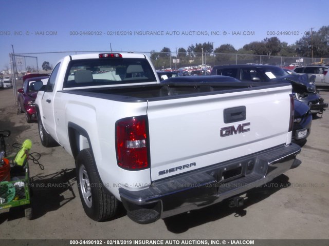 1GTN1LEC0GZ901625 - 2016 GMC SIERRA C1500 WHITE photo 3