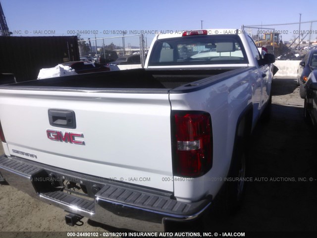 1GTN1LEC0GZ901625 - 2016 GMC SIERRA C1500 WHITE photo 4