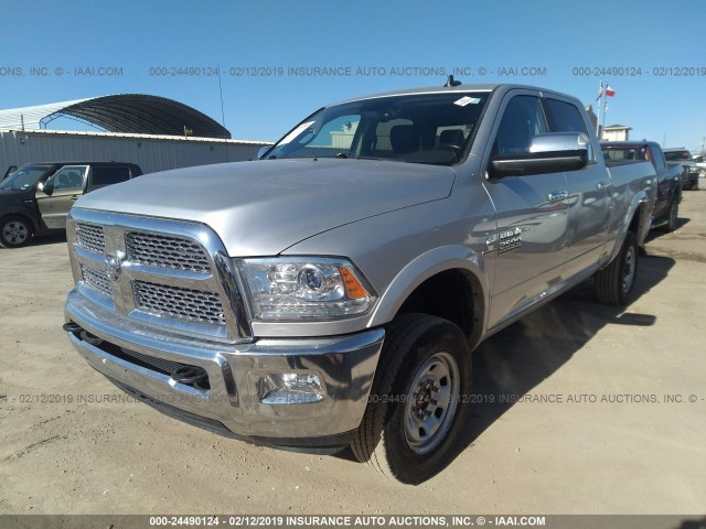 3C6UR5FL4FG643078 - 2015 RAM 2500 LARAMIE SILVER photo 2