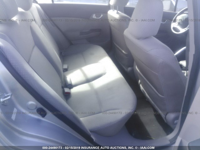 JHMFB4F2XCS010563 - 2012 HONDA CIVIC HYBRID SILVER photo 8