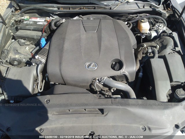 JTHBF1D2XE5029247 - 2014 LEXUS IS 250 GRAY photo 10