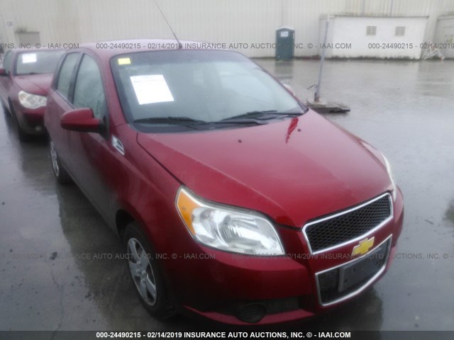 KL1TD6DE5BB125794 - 2011 CHEVROLET AVEO LS/LT Կարմիր լուսանկար 1